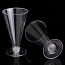25Pcs Dessert Mousse Cake Cup Canape Dishes Clear Plastic Jelly Goblet Party
