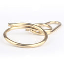 Vintage 8-shaped Brass Keychain Handcraft Belt Buckle Key Ring