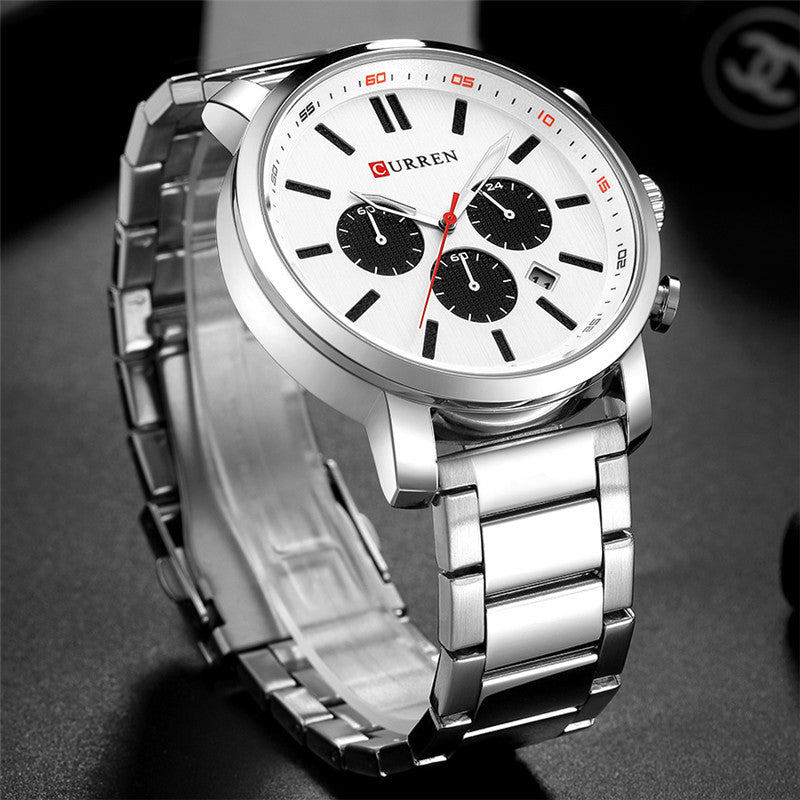 CURREN 8315 Chronograph Waterproof Quartz Watch Business Style Men Wrist Watch