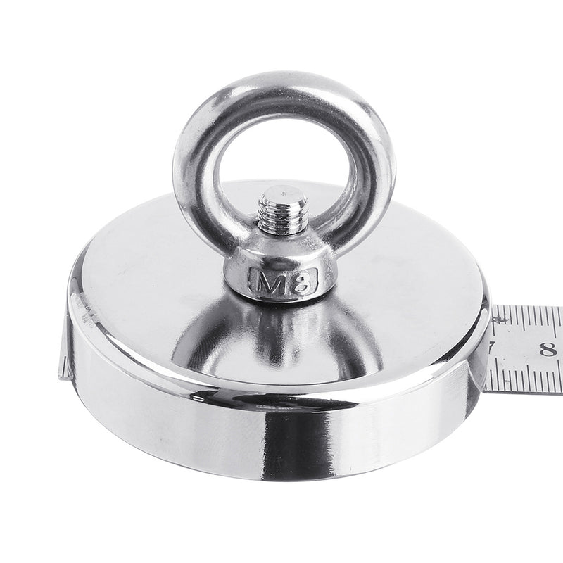 200KG D67mm Neodymium Magnet Fishing Metal Treasure Hunting Search 10m Rope