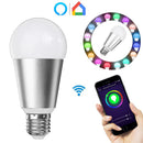 E27 7W RGBW WiFi APP Control Smart Light Bulb Work with Alexa Google Home AC110-240V