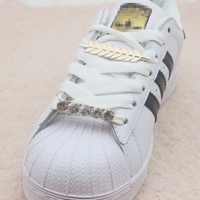Unisex Lovely Crystal Metal Multi-pattern Option Creative DIY Shoe Decoration
