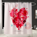 Honana 4PCS Bathroom Waterproof Shower Curtain Pedestal Rug Toilet Seat Cover Bath Mat Bathroom Decoration