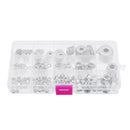 Suleve MXSW6 270Pcs Stainless Steel Flat Washer Fender Washer Hex Nut M3/M4/M5/M6/M8 Assortment Kit