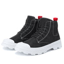 Men's Martin Sport Ankle Boots Leather Casual Walking Shoes Comfortable Breathable Hiking Shoes