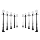 10Pcs/Set Railway Lamppost Lamps Street Light HO Scale LED Light