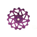Qikour CNC MTB Bicycle Rear Derailleur 13T Pulley Wheel With Bearing Cycling Mountain Bike Guide