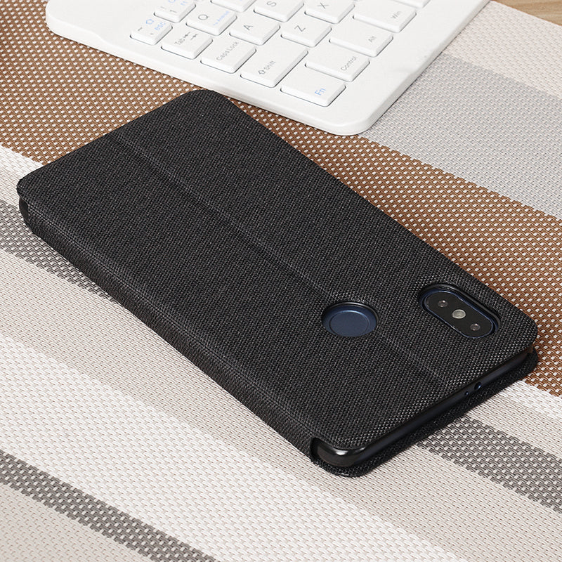 Bakeey Flip Shockproof Fabric Soft Silicone Edge Full Body Protective Case For Xiaomi Redmi Note 5