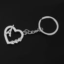 1pcs Alloy Diamante Love Eiffel Tower Shape Pendant Keyring Keychain