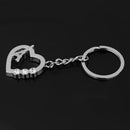 1pcs Alloy Diamante Love Eiffel Tower Shape Pendant Keyring Keychain