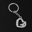 1pcs Alloy Diamante Love Eiffel Tower Shape Pendant Keyring Keychain