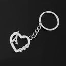 1pcs Alloy Diamante Love Eiffel Tower Shape Pendant Keyring Keychain