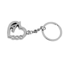 1pcs Alloy Diamante Love Eiffel Tower Shape Pendant Keyring Keychain