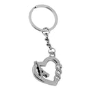 1pcs Alloy Diamante Love Eiffel Tower Shape Pendant Keyring Keychain