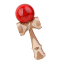 Red Paint Bamboo Kendama Toy Kids Learning Cup Ball String Stick Sport Game