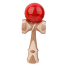 Red Paint Bamboo Kendama Toy Kids Learning Cup Ball String Stick Sport Game