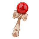 Red Paint Bamboo Kendama Toy Kids Learning Cup Ball String Stick Sport Game