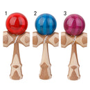 Red Paint Bamboo Kendama Toy Kids Learning Cup Ball String Stick Sport Game