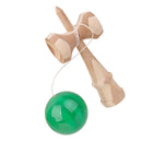 Green Paint Bamboo Kendama Toy Kid Learning Cup Ball String Stick Sport Game