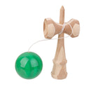Green Paint Bamboo Kendama Toy Kid Learning Cup Ball String Stick Sport Game