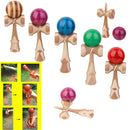 Green Paint Bamboo Kendama Toy Kid Learning Cup Ball String Stick Sport Game