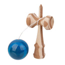 Blue Paint Bamboo Kendama Toy Kid Learning Cup Ball String Stick Sport Game