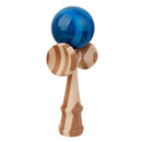 Blue Paint Bamboo Kendama Toy Kid Learning Cup Ball String Stick Sport Game