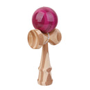 Purple Paint Bamboo Kendama Toy Kid Learning Cup Ball String Stick Sport Toy