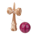 Purple Paint Bamboo Kendama Toy Kid Learning Cup Ball String Stick Sport Toy