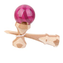 Purple Paint Bamboo Kendama Toy Kid Learning Cup Ball String Stick Sport Toy