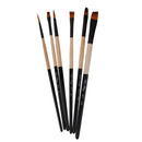 6pcs Nylon Hair Paint Brush Set Artist Watercolor Acrylic Oil Painting Supplies A611