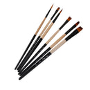 6pcs Nylon Hair Paint Brush Set Artist Watercolor Acrylic Oil Painting Supplies A611