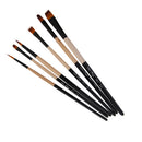 6pcs Nylon Hair Paint Brush Set Artist Watercolor Acrylic Oil Painting Supplies A611