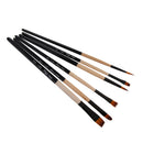 6pcs Nylon Hair Paint Brush Set Artist Watercolor Acrylic Oil Painting Supplies A611