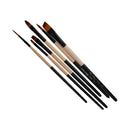 6pcs Nylon Hair Paint Brush Set Artist Watercolor Acrylic Oil Painting Supplies B720