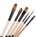 6pcs Nylon Hair Paint Brush Set Artist Watercolor Acrylic Oil Painting Supplies C815