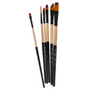 6pcs Nylon Hair Paint Brush Set Artist Watercolor Acrylic Oil Painting Supplies D923