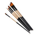 6pcs Nylon Hair Paint Brush Set Artist Watercolor Acrylic Oil Painting Supplies D923