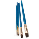 5pcs Horse Hair Paint Brush Set Artist Watercolor Acrylic Gouache Painting Supplies