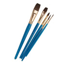 5pcs Horse Hair Paint Brush Set Artist Watercolor Acrylic Gouache Painting Supplies