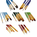 5pcs Horse Hair Paint Brush Set Artist Watercolor Acrylic Gouache Painting Supplies