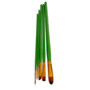 5pcs Nylon Hair Paint Brush Set Artist Watercolor Acrylic Oil Painting Supplies-Green Handle