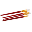 5pcs Nylon Hair Paint Brush Set Artist Watercolor Acrylic Gouache Painting Supplies Dark Red