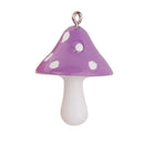 12pcs Resin Mushrooms Pendants