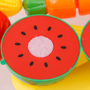 Kids Pretend Role Play Kitchen Fruit Vegetable Food Cutting Toy Set Gift
