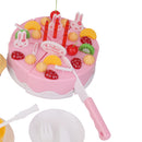 Birthday Cake DIY Set Kids Pretend Toys -Pink Set of 75