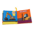 Colorful Baby Kids Cloth Cognize Book- Car