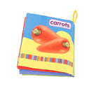 Colorful Baby Kids Cloth Cognize Book- Vegetables