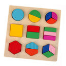 Kids Wooden Geometry Block Puzzle