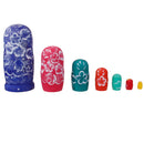 7pcs Beautiful Hand Painted Babushka Wooden Russian Nesting Dolls Gift